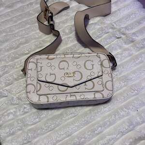 Guess Bea Double Zip Crossbody Bag Gray